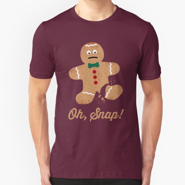 Oh, Snap! Gingerbread Man Slim Fit T-Shirt