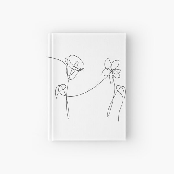 BTS FOUR FLOWERS BLACK Hardcover Journal