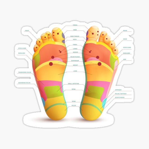 Item preview, Foot Reflexology Map  designed and sold by LisaVerbeeck.