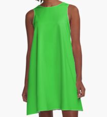 color lime green A-Line Dress