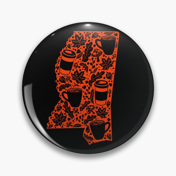 Item preview, Autumn Season Mississippi Red Silhouette With Black Background  designed and sold by missmann.