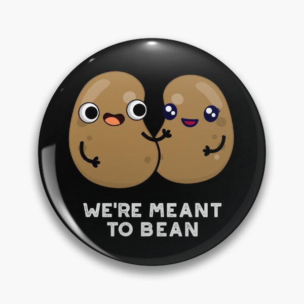 Item preview, We're Meant To Bean Funny Veggie Puns (Dark BG) designed and sold by punnybone.