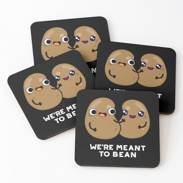 Item preview, We're Meant To Bean Funny Veggie Puns (Dark BG) designed and sold by punnybone.