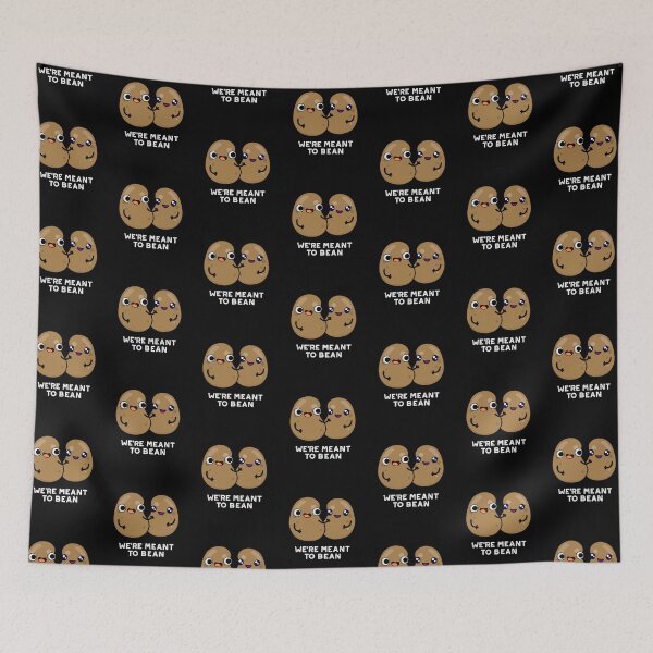 Item preview, We're Meant To Bean Funny Veggie Puns (Dark BG) designed and sold by punnybone.