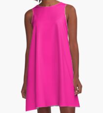 color deep pink A-Line Dress