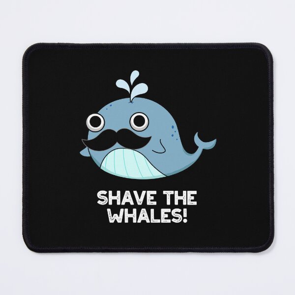 Item preview, Shave The Whales Funny Animal Puns (Dark BG) designed and sold by punnybone.