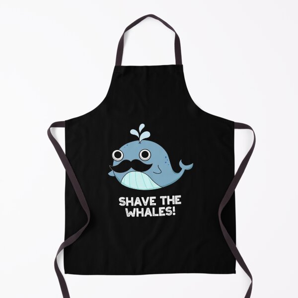 Item preview, Shave The Whales Funny Animal Puns (Dark BG) designed and sold by punnybone.
