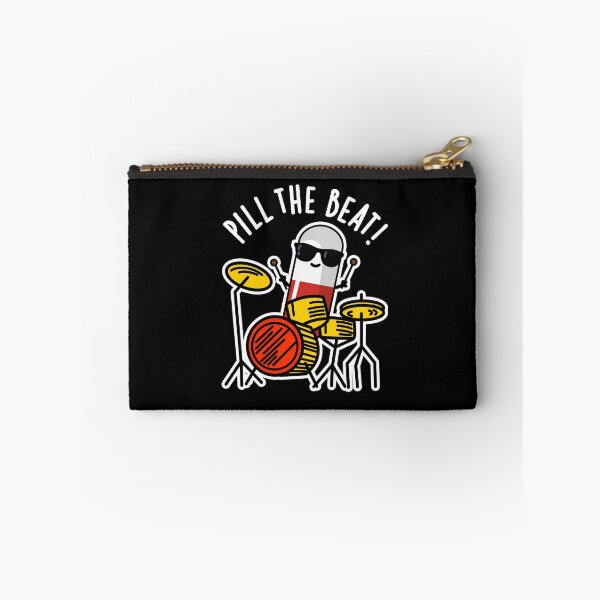 Item preview, Pill The Beat Funny Medicine Puns (Dark BG) designed and sold by punnybone.