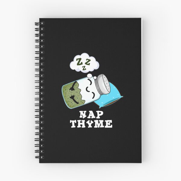 Item preview, Nap Thyme Sleeping Funny Herb Puns (Dark BG) designed and sold by punnybone.