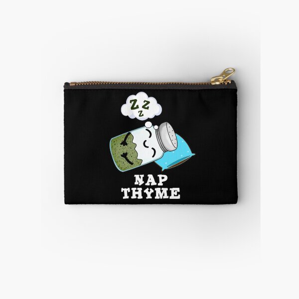 Item preview, Nap Thyme Sleeping Funny Herb Puns (Dark BG) designed and sold by punnybone.