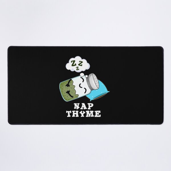 Item preview, Nap Thyme Sleeping Funny Herb Puns (Dark BG) designed and sold by punnybone.