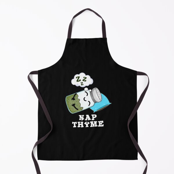 Item preview, Nap Thyme Sleeping Funny Herb Puns (Dark BG) designed and sold by punnybone.