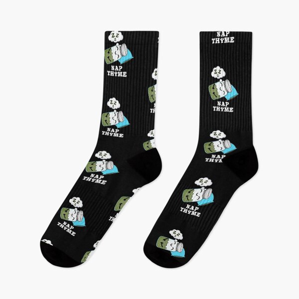 Item preview, Nap Thyme Sleeping Funny Herb Puns (Dark BG) designed and sold by punnybone.