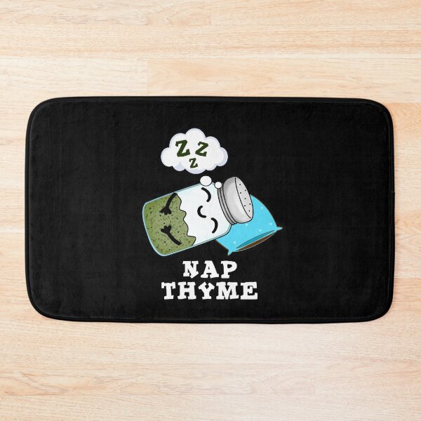 Item preview, Nap Thyme Sleeping Funny Herb Puns (Dark BG) designed and sold by punnybone.