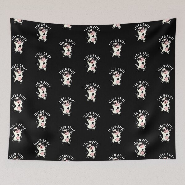 Item preview, Legen-dairy Funny Cow Puns (Dark BG) designed and sold by punnybone.