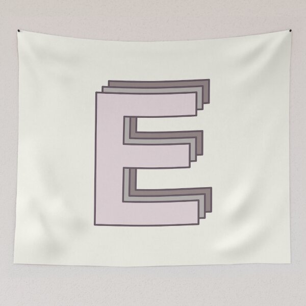 Item preview, E illustrated alphabet letter designed and sold by freshinkstain.