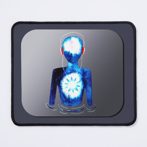 Item preview, Meditation Man w/ Headphones designed and sold by RealmsBeyond.