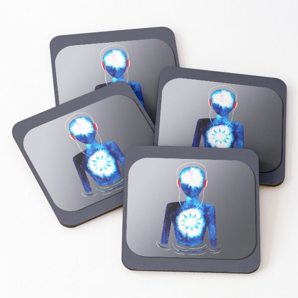 Item preview, Meditation Man w/ Headphones designed and sold by RealmsBeyond.