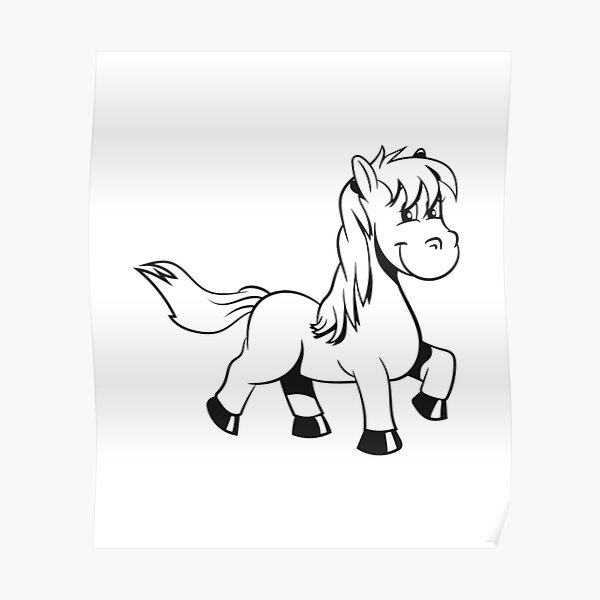 Ponyreiten, Trab, Spaß, Mädchen, süß, süß, Sprung Poster