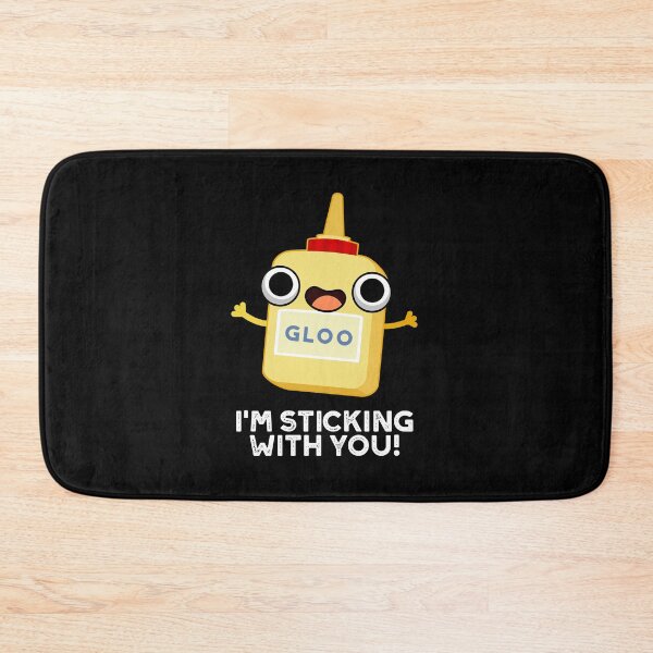 Item preview, I'm Sticking With You Funny Glue Puns (Dark BG) designed and sold by punnybone.