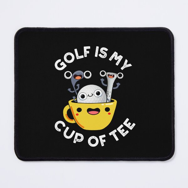 Item preview, Golf Is My Cup Of Tee Funny Golf Puns (Dark BG) designed and sold by punnybone.