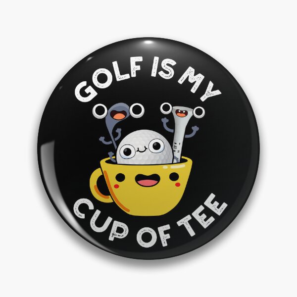 Item preview, Golf Is My Cup Of Tee Funny Golf Puns (Dark BG) designed and sold by punnybone.
