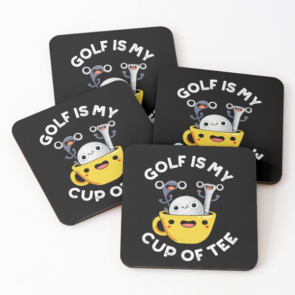 Item preview, Golf Is My Cup Of Tee Funny Golf Puns (Dark BG) designed and sold by punnybone.