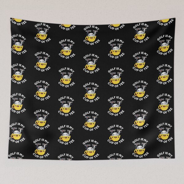 Item preview, Golf Is My Cup Of Tee Funny Golf Puns (Dark BG) designed and sold by punnybone.