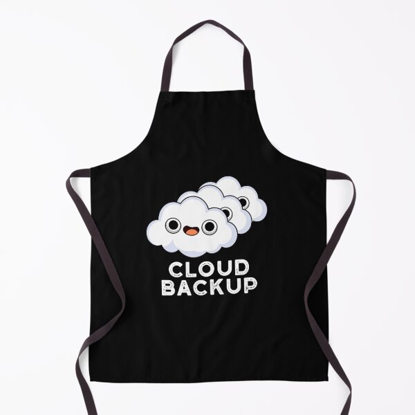 Item preview, Cloud Backup Funny Computer Weather Puns (Dark BG) designed and sold by punnybone.