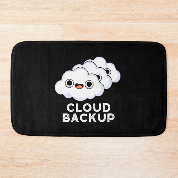 Item preview, Cloud Backup Funny Computer Weather Puns (Dark BG) designed and sold by punnybone.