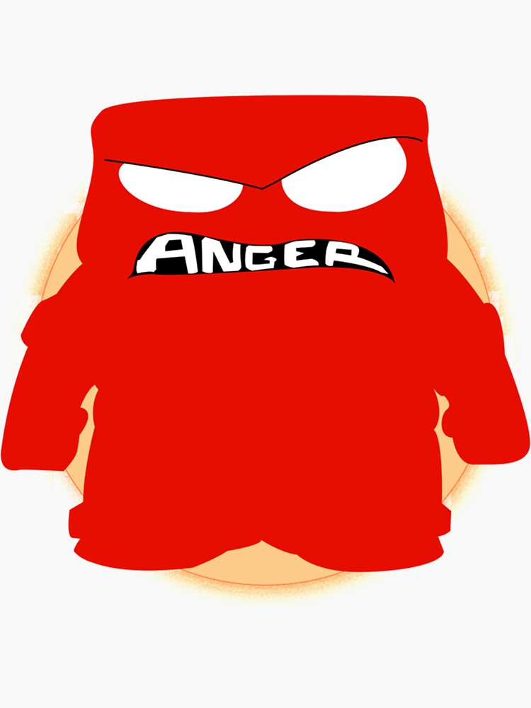 Anger Inside Out Sticker For Sale By Madonnadicki Redbubble