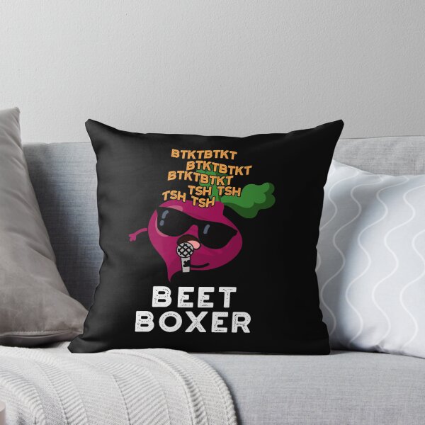 Item preview, Beet Boxer Beatbox Funny Veggie Puns (Dark BG) designed and sold by punnybone.