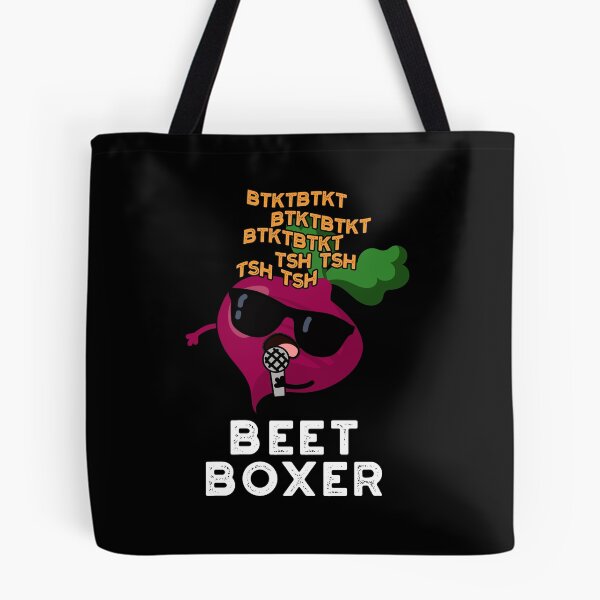 Item preview, Beet Boxer Beatbox Funny Veggie Puns (Dark BG) designed and sold by punnybone.