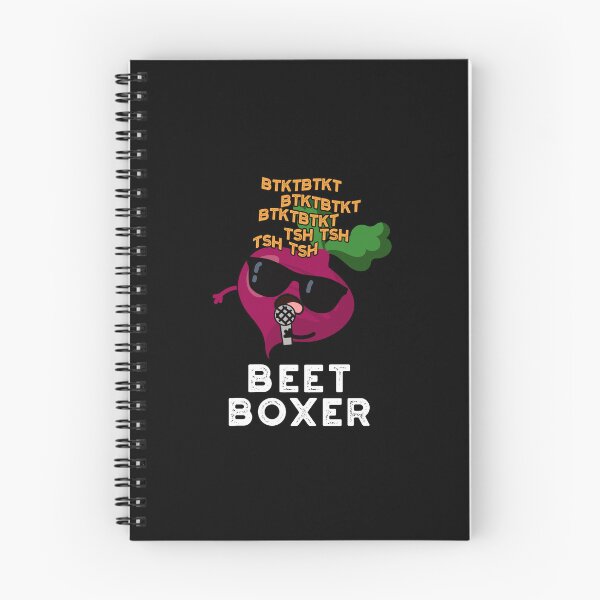 Item preview, Beet Boxer Beatbox Funny Veggie Puns (Dark BG) designed and sold by punnybone.