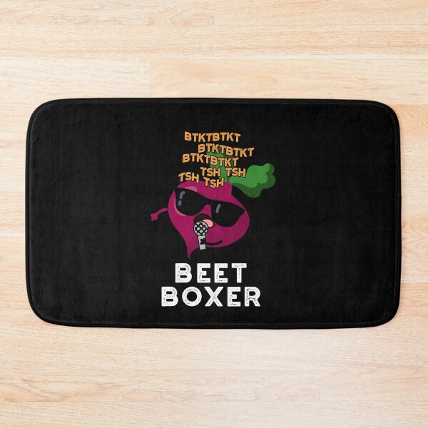 Item preview, Beet Boxer Beatbox Funny Veggie Puns (Dark BG) designed and sold by punnybone.