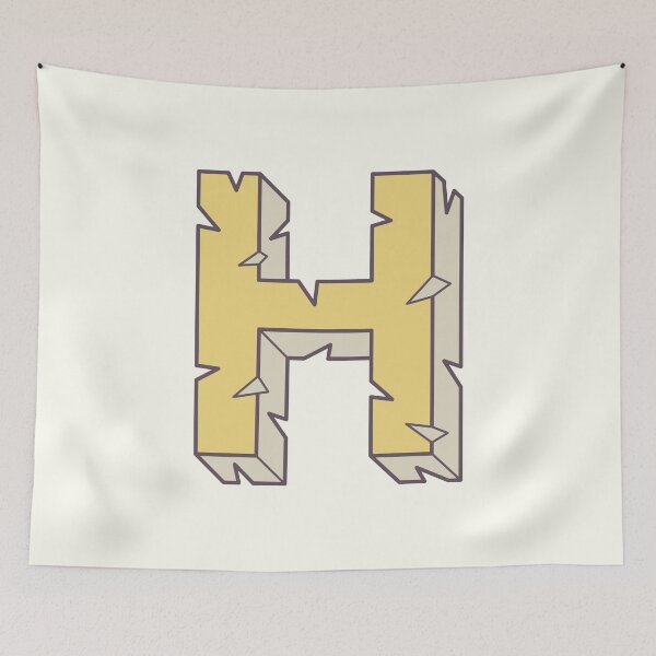 Item preview, H illustrated alphabet letter designed and sold by freshinkstain.