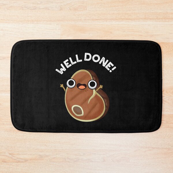 Item preview, Well Done Funny Steak Puns (Dark BG) designed and sold by punnybone.