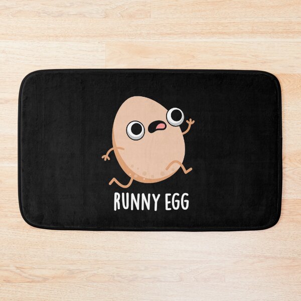 Item preview, Runny Egg Funny Food Puns (Dark BG) designed and sold by punnybone.