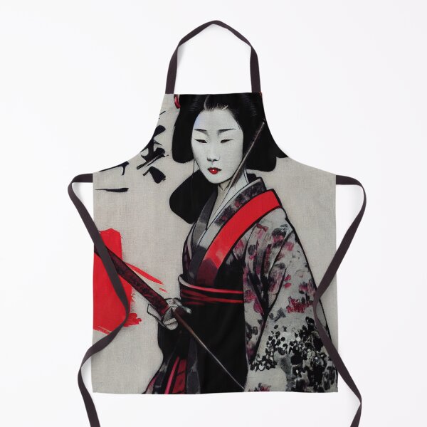 Item preview, Beautiful Japanese Geisha with a Blade in Hand designed and sold by Valro.