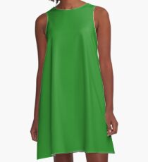 color forest green A-Line Dress
