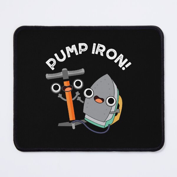 Item preview, Pump Iron Funny Exercise Puns (Dark BG) designed and sold by punnybone.