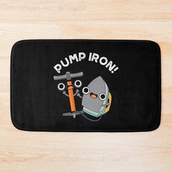 Item preview, Pump Iron Funny Exercise Puns (Dark BG) designed and sold by punnybone.