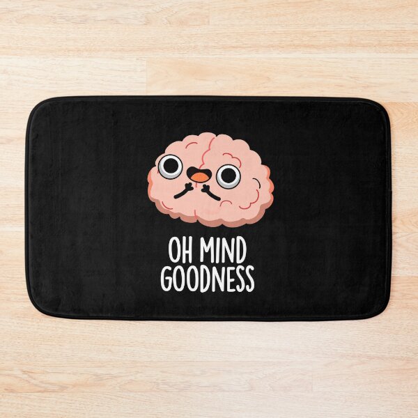 Item preview, Oh Mind Goodness Funny Brain Puns (Dark BG) designed and sold by punnybone.