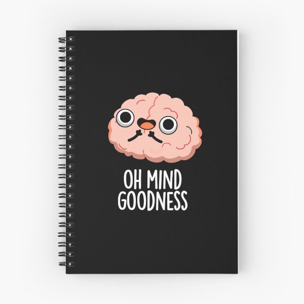 Item preview, Oh Mind Goodness Funny Brain Puns (Dark BG) designed and sold by punnybone.