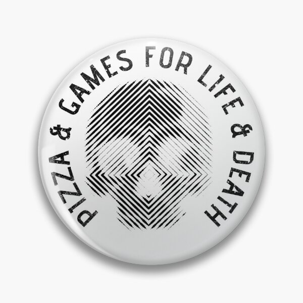 Artikelvorschau, PIZZA & SPIELE FÜR LEBEN & TOD WORTE SKULL OPTICAL ART SCHWARZ entworfen und verkauft von Dreamakerstudio.