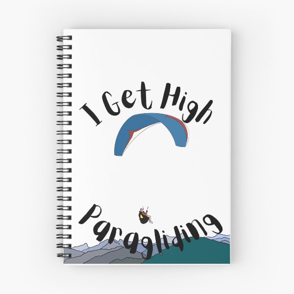 Item preview, I Get High Paragliding - Blue Paraglider designed and sold by Brian Doub.