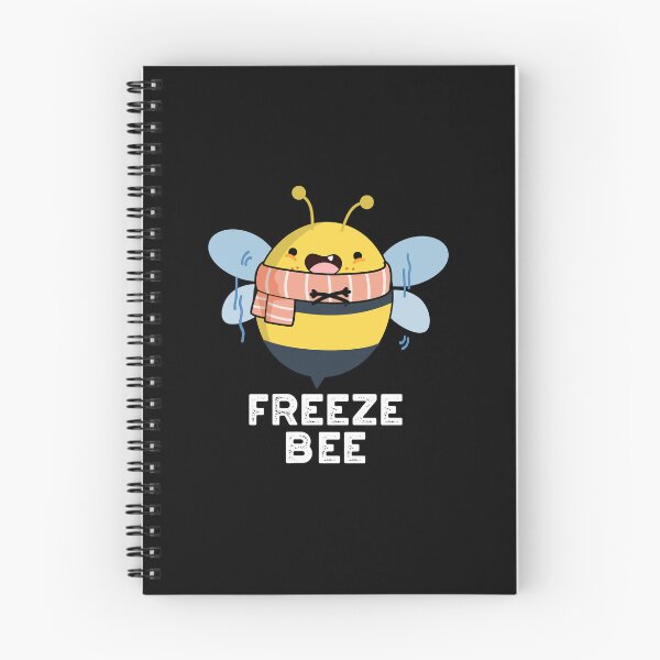 Item preview, Freeze Bee Funny Bug Puns (Dark BG) designed and sold by punnybone.