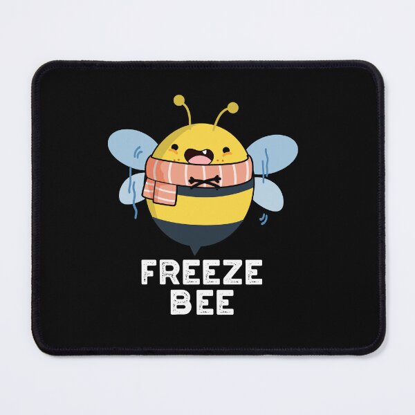 Item preview, Freeze Bee Funny Bug Puns (Dark BG) designed and sold by punnybone.
