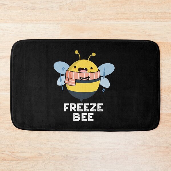 Item preview, Freeze Bee Funny Bug Puns (Dark BG) designed and sold by punnybone.