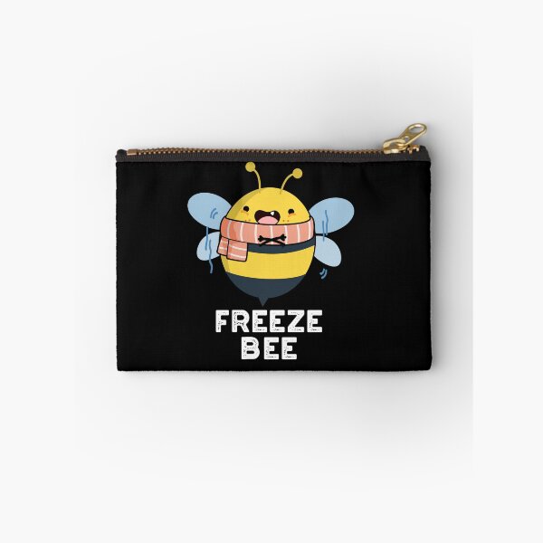 Item preview, Freeze Bee Funny Bug Puns (Dark BG) designed and sold by punnybone.